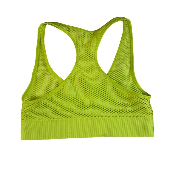 NWT skims fishnet perforated neon green scoop bralette!! Size Small - Picture 4 of 4
